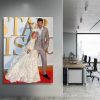 Lady Gaga kissing Bradley Cooper Canvas Print or Poster 2021 c 1240x - Lady GaGa Shop