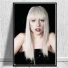 Star Posters and Prints Singer Lady Gaga Pop Art Canvas Painting Black White Woman Figure Painting 7 - Lady GaGa Shop