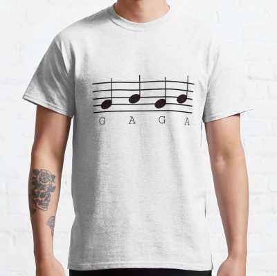 Gaga Music Notes T-Shirt Official Lady GaGa Merch