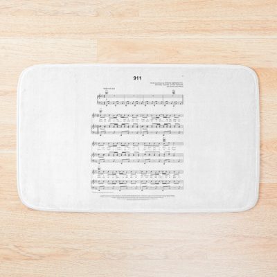 Lady Gaga 911 Music Notes Bath Mat Official Lady GaGa Merch