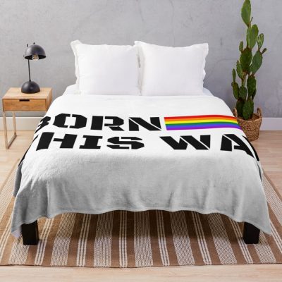 Pride Lgbtq+ Born This Way Throw Blanket Official Lady GaGa Merch