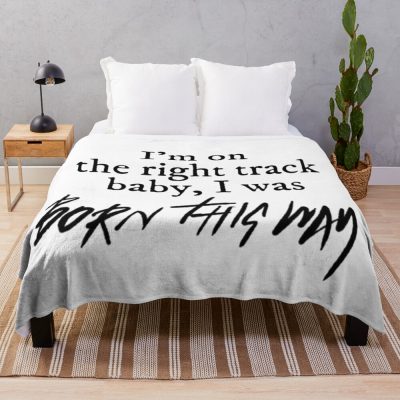 Baby I Was Born This Way Gaga Throw Blanket Official Lady GaGa Merch