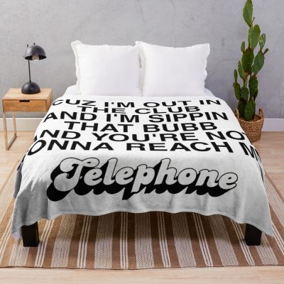 Telephone (Not Gonna Reach My) Throw Blanket Official Lady GaGa Merch