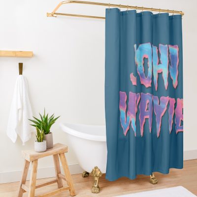 Lady Gaga John Wayne Lyric Print Mock Shower Curtain Official Lady GaGa Merch