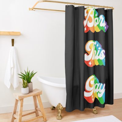 Born This Gay Shower Curtain Official Lady GaGa Merch