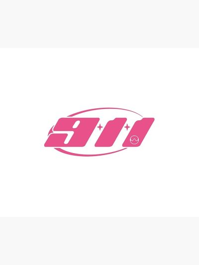 Gaga 911 Chromatica Logo (Pink On White) Tapestry Official Lady GaGa Merch