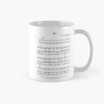 Lady Gaga 911 Music Notes Mug Official Lady GaGa Merch