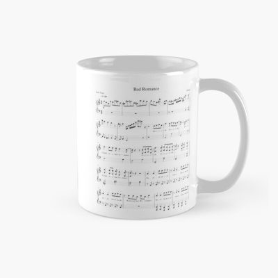 Lady Gaga Bad Romance Music Notes Mug Official Lady GaGa Merch