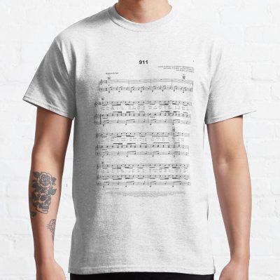 Lady Gaga 911 Music Notes T-Shirt Official Lady GaGa Merch