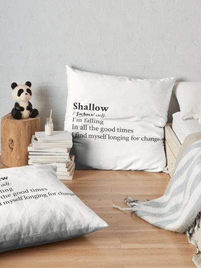 Shallow By Lady Gaga Throw Pillow Official Lady GaGa Merch