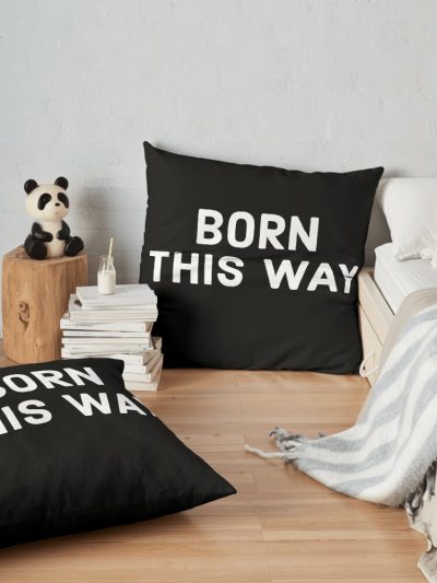 Born This Way Throw Pillow Official Lady GaGa Merch