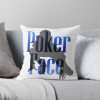 New Poker Face - Version 1 Throw Pillow Official Lady GaGa Merch