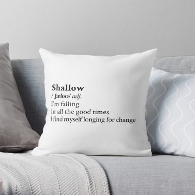 Shallow By Lady Gaga Throw Pillow Official Lady GaGa Merch