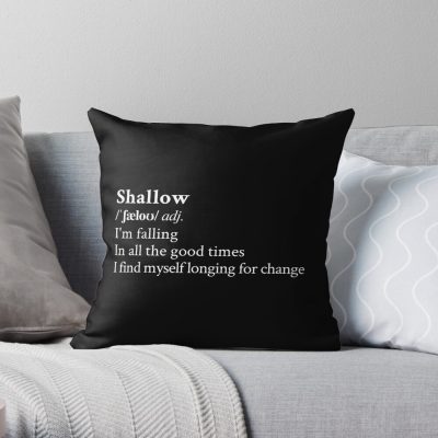 Shallow By Lady Gaga Throw Pillow Official Lady GaGa Merch