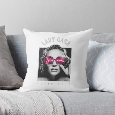 Lady Gaga Poker Face Throw Pillow Official Lady GaGa Merch