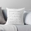 Lady Gaga Bad Romance Music Notes Throw Pillow Official Lady GaGa Merch